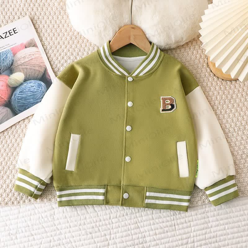 幼児用コントラストスリーブジャケット - 緑 - 12～13歳 - image 4