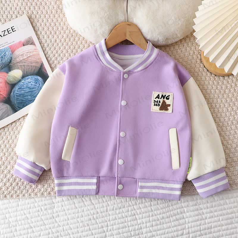 幼児用コントラストスリーブジャケット - 紫 - 12～13歳 - image 5