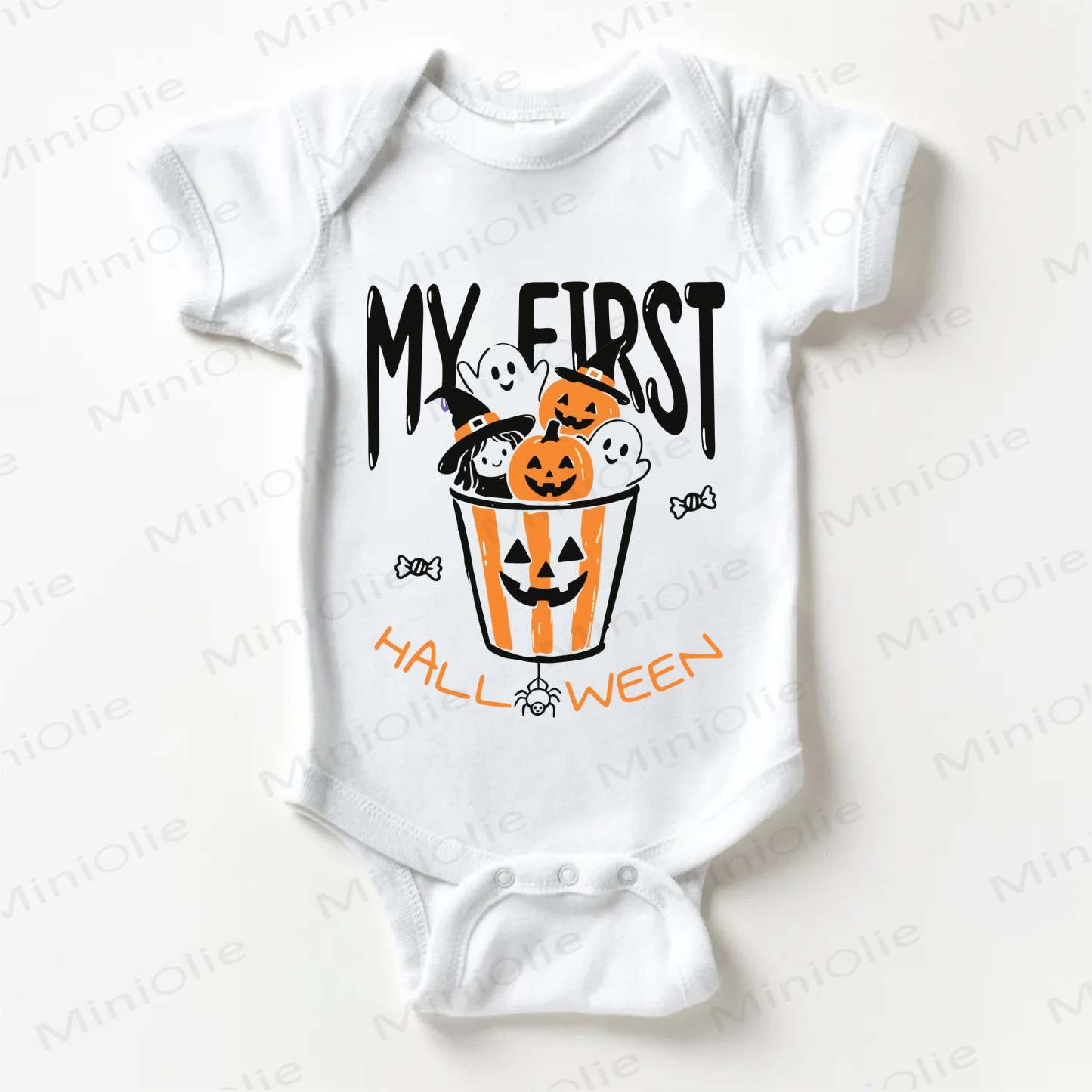 MY FIRST HALLOWEEN　ベビーゴースト ホワイトボディスーツ - 白 - 18～24ヶ月 - image 1