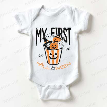 MY FIRST HALLOWEEN　ベビーゴースト ホワイトボディスーツ - 白 - 18～24ヶ月 - image 1
