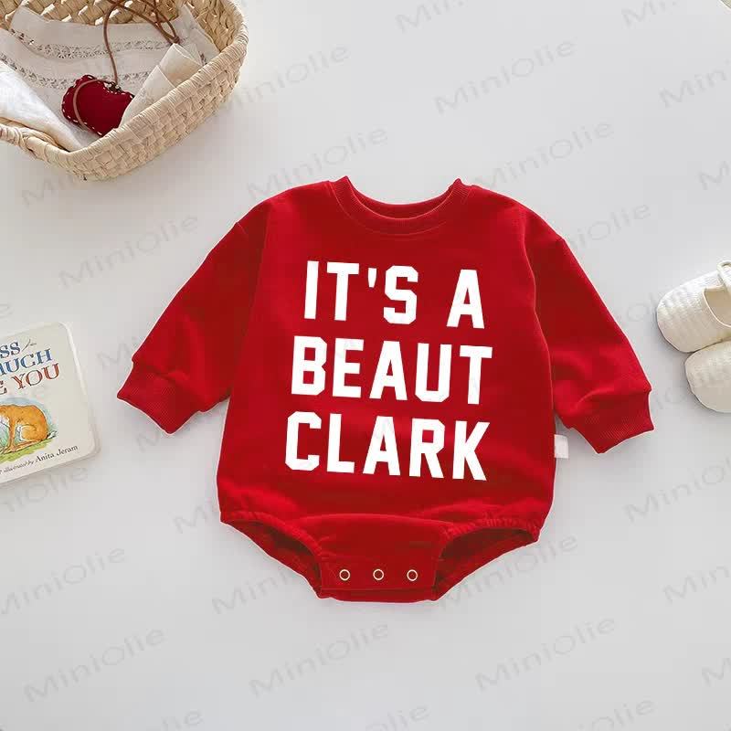 IT'S A BEAUT CLARKのベビーレッドボディスーツです - 赤 - 18～24ヶ月 - image 1