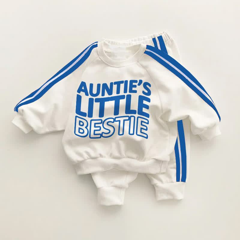 AUNTIE'S LITTLE BESTIE幼児用 ブルーストライプ 2点セット - ホワイト＆ブルー - 3～5歳 - image 1