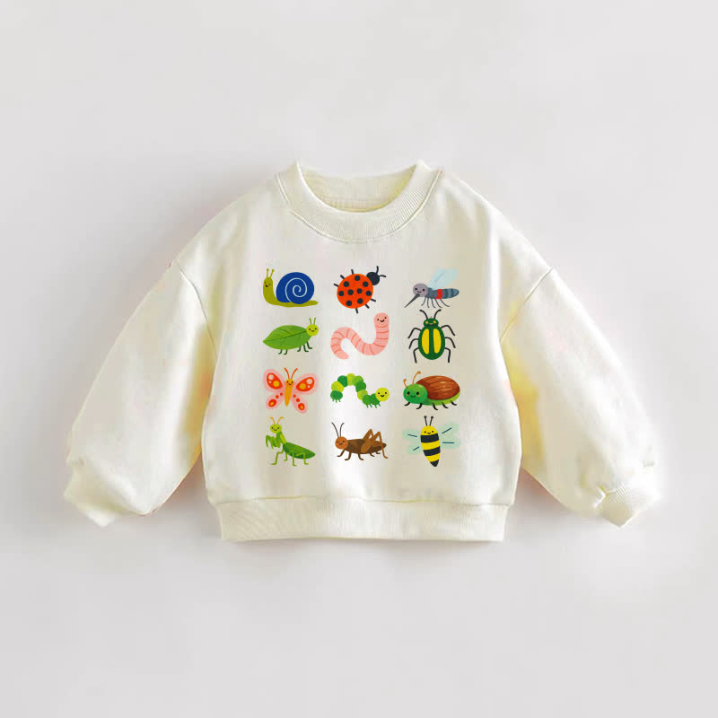 ベビー・幼児用 九虫柄 クリームスウェットシャツ - クリーム - 3～5歳 - image 1