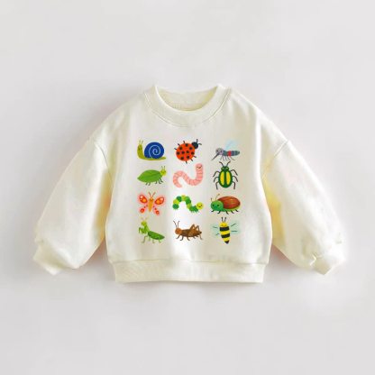 ベビー・幼児用 九虫柄 クリームスウェットシャツ - クリーム - 3～5歳 - image 1