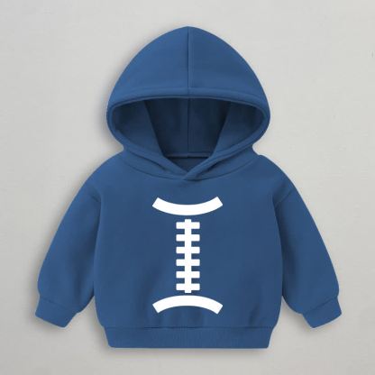 ベビー幼児用ラグビーボール柄ブルーパーカー - 青 - 3～5歳 - image 1