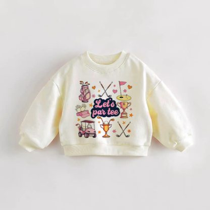 LET'S PARTEE！ベビー幼児用クリームスウェットシャツ - クリーム - 3～5歳 - image 1