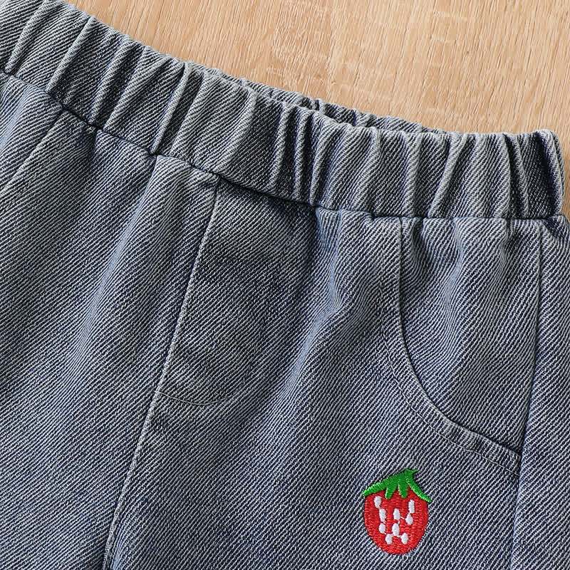 ベビー用カラフルストライプニットベストとデニムの3点セット - image 6