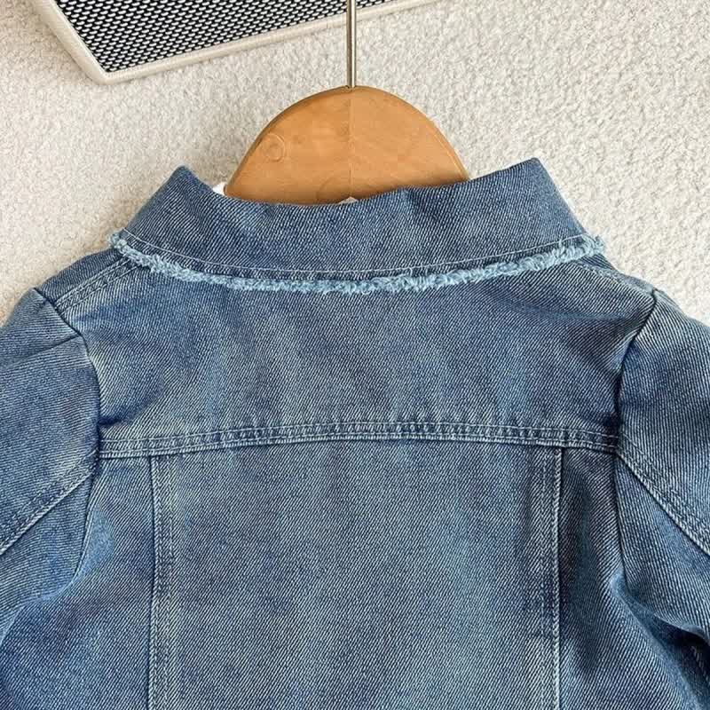 幼児用ブルーデニムジャケット＆スカート2点セット - image 5