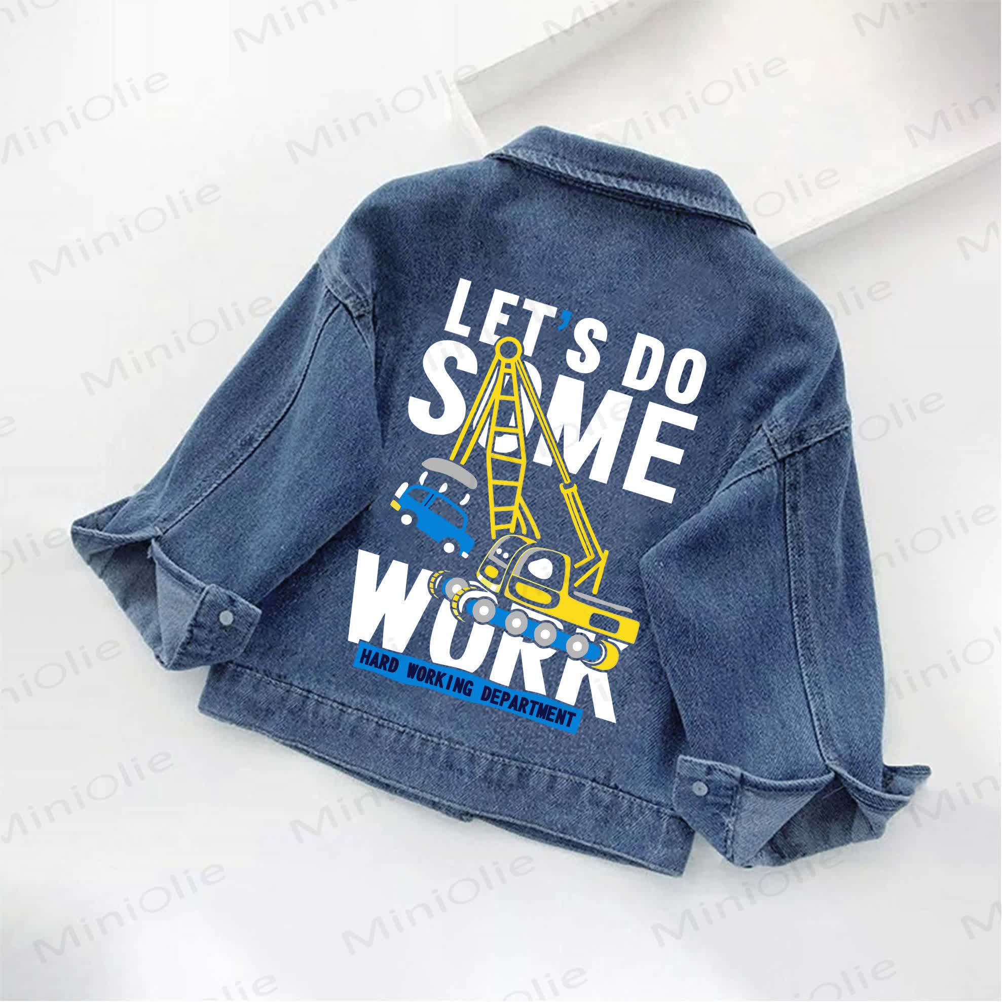 LET'S DO SOME WORK！幼児用デニムジャケット - image 3