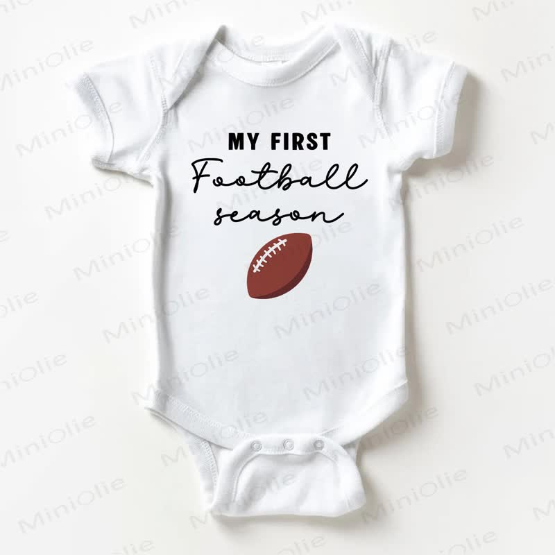 MY FIRST FOOTBALL SEASON用ホワイトボディスーツ - 白 - 18～24ヶ月 - image 1