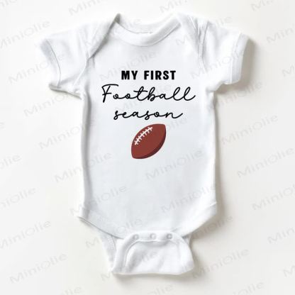 MY FIRST FOOTBALL SEASON用ホワイトボディスーツ - 白 - 18～24ヶ月 - image 1