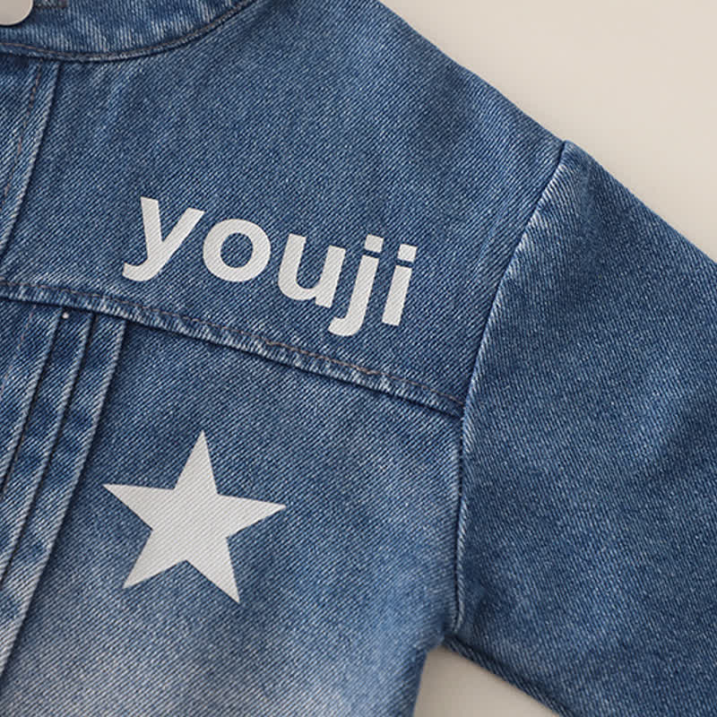 幼児用星柄デニム3点セット - image 6
