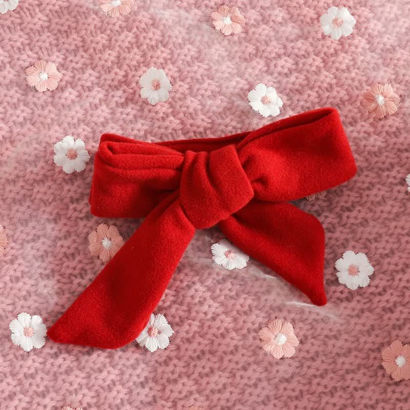 ベビー用レッドフリルリボンロンパース（ヘッドバンド付き） - image 8