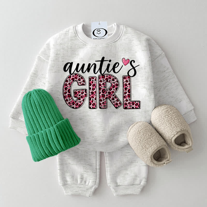 AUNTIE'S GIRLベビーライトグレースウェットシャツ2点セット - ライトグレー - 2～3歳 - image 1