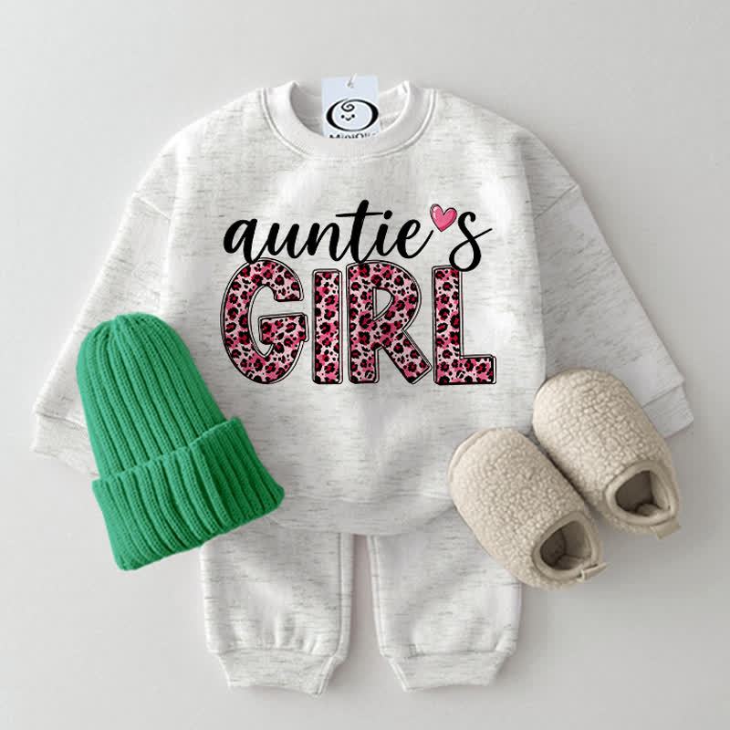 AUNTIE'S GIRLベビーライトグレースウェットシャツ2点セット - ライトグレー - 2～3歳 - image 1