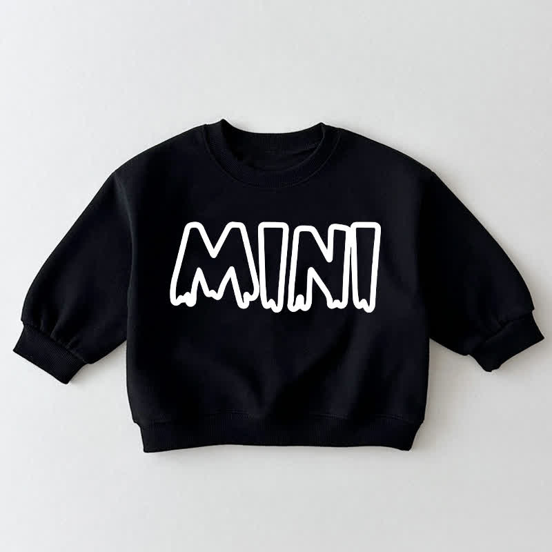 MINIベビー幼児用ブラックスウェットシャツ - 黒 - 3～5歳 - image 1