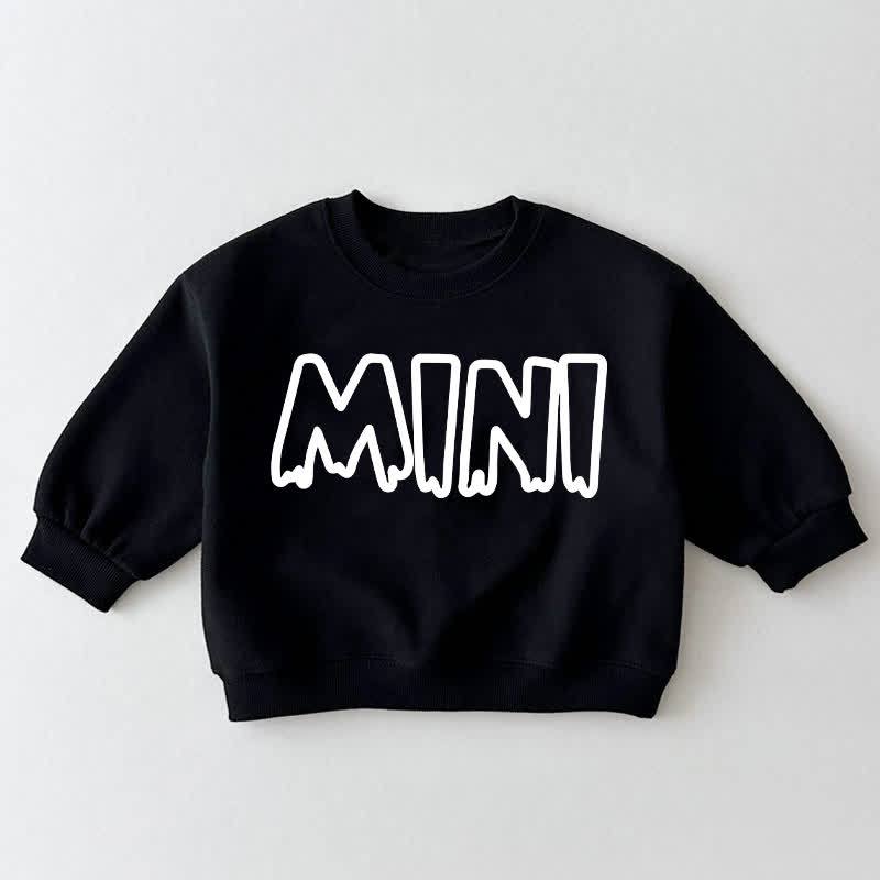 MINIベビー幼児用ブラックスウェットシャツ - 黒 - 3～5歳 - image 1