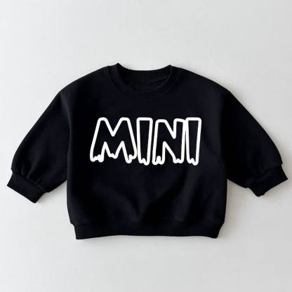 MINIベビー幼児用ブラックスウェットシャツ - 黒 - 3～5歳 - image 1