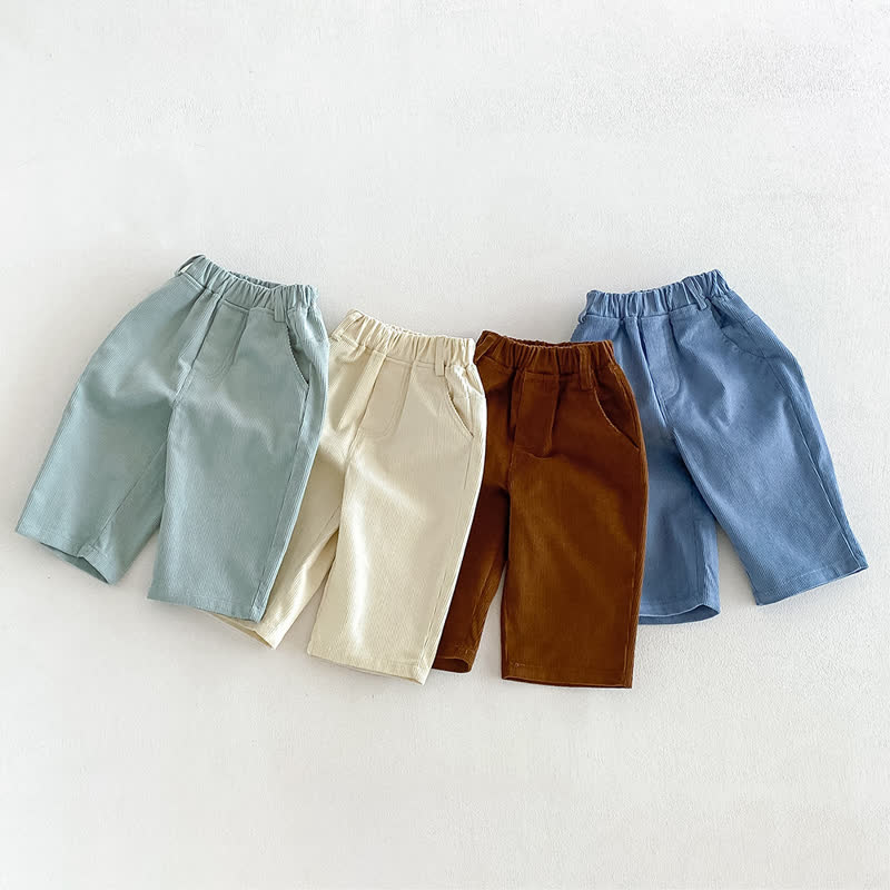 ベビー・幼児用無地コーデュロイストレートレッグパンツ - image 1