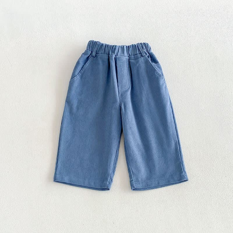 ベビー・幼児用無地コーデュロイストレートレッグパンツ - 青 - 4～5歳 - image 3
