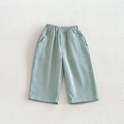 ベビー・幼児用無地コーデュロイストレートレッグパンツ - 緑 - 4～5歳 - image 4