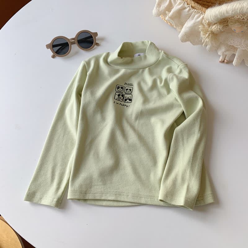 幼児用カジュアルモックネック長袖Tシャツ - 緑 - 10-11歳 - image 4