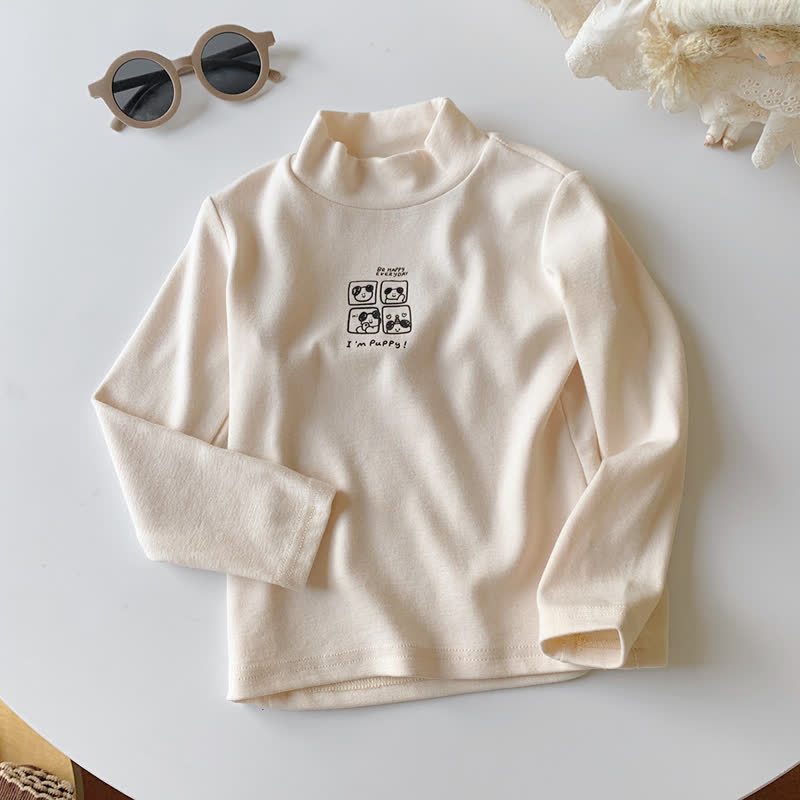 幼児用カジュアルモックネック長袖Tシャツ - ベージュ - 10-11歳 - image 10