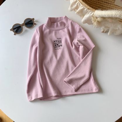 幼児用カジュアルモックネック長袖Tシャツ - 紫 - 10-11歳 - image 11