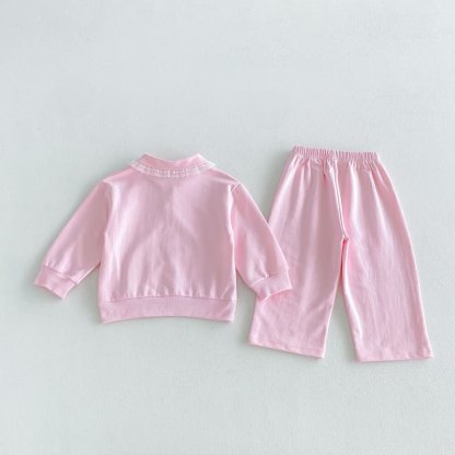 ベビー・幼児用レース襟長袖2点セット - image 4