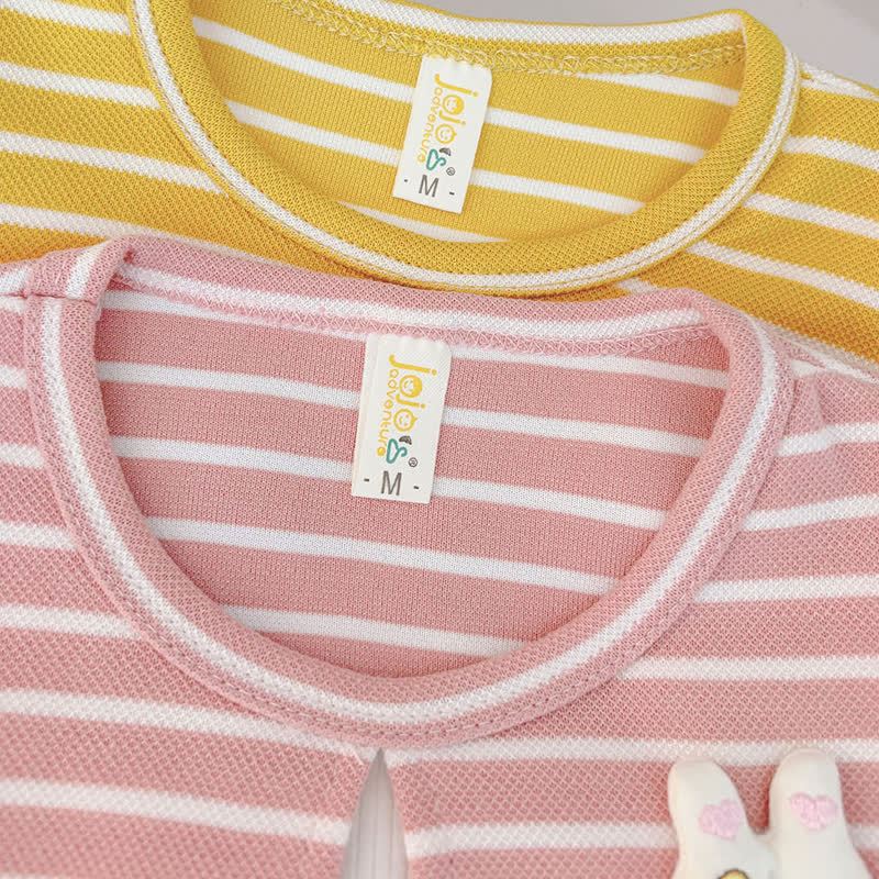 ベビー・幼児用女の子向けうさぎ柄ストライプニットチュールDress - image 4