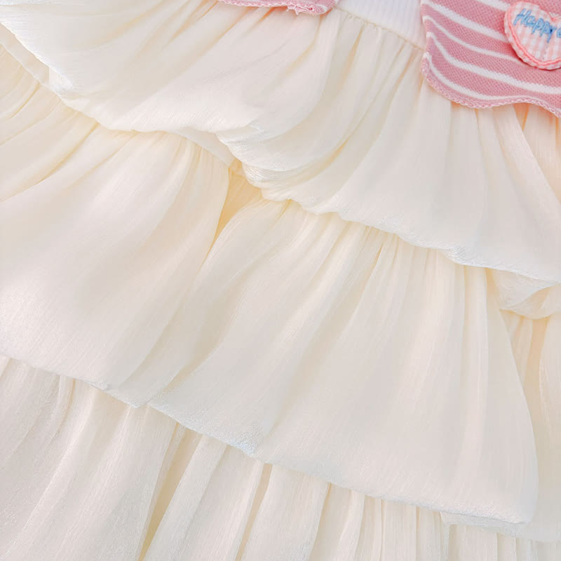 ベビー・幼児用女の子向けうさぎ柄ストライプニットチュールDress - image 8
