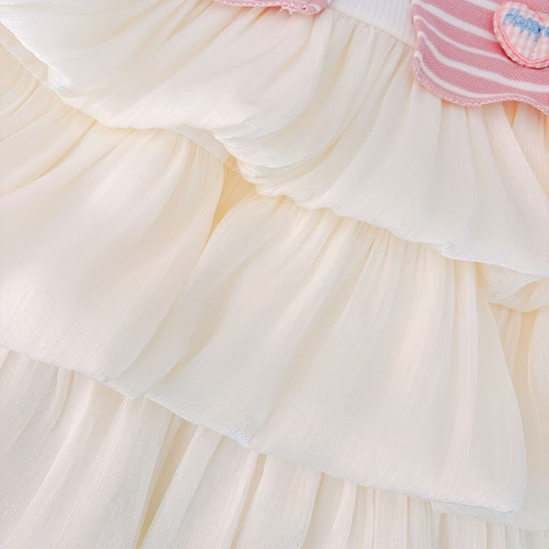 ベビー・幼児用女の子向けうさぎ柄ストライプニットチュールDress - image 8