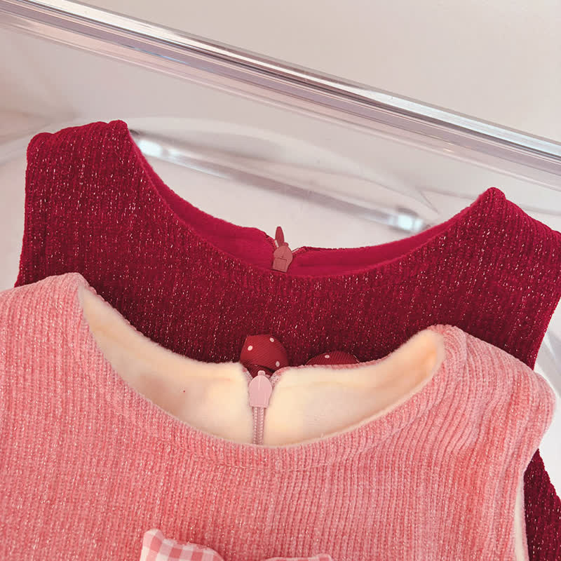 ベビーガール用ダブルリボンフリーストップ＆Dress - image 7