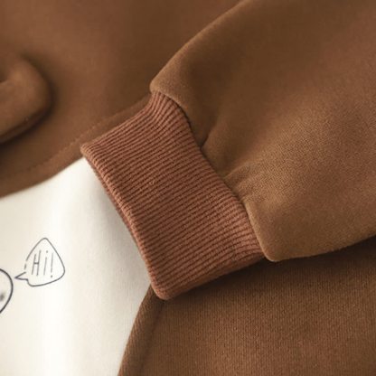 幼児男の子用クマ柄パッチ付きスウェットシャツとジョガーパンツの2点セット - image 8