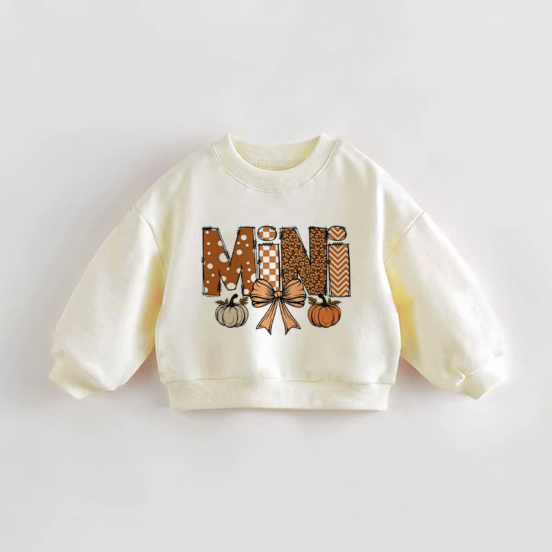 MINIベビー幼児用ハロウィンテーマクリームスウェットシャツ - クリーム - 3～5歳 - image 1