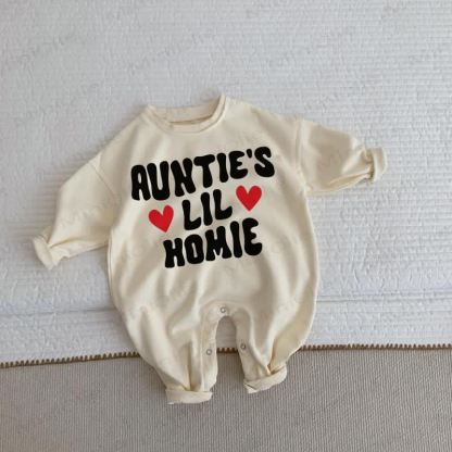 AUNTIE'S LIL HOMIEベビーベージュロンパース - ベージュ - 2～3歳 - image 1