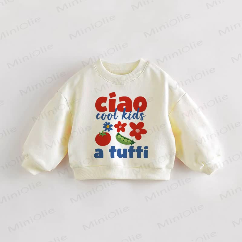 CIAO COOL KIDS A TUTTI幼児 クリーム スウェットシャツ - クリーム - 3～5歳 - image 1