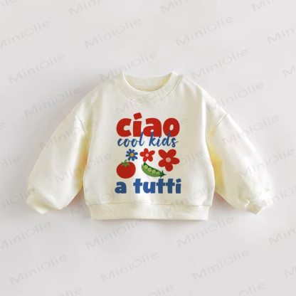 CIAO COOL KIDS A TUTTI幼児 クリーム スウェットシャツ - クリーム - 3～5歳 - image 1