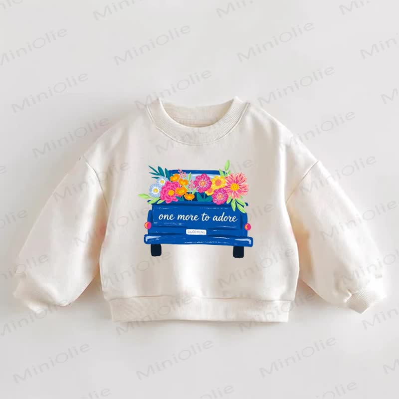ONE MORE TO ADORE　ベビー用フローラルトラック柄幼児用クリームスウェットシャツ - クリーム - 3～5歳 - image 1