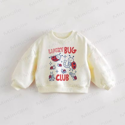LUCKY BUG CLUB幼児用クリームスウェットシャツ - クリーム - 3～5歳 - image 1