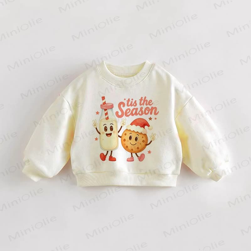 THE SEASON幼児用ミルククッキークリームスウェットシャツ - クリーム - 3～5歳 - image 1