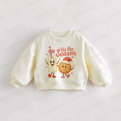 THE SEASON幼児用ミルククッキークリームスウェットシャツ - クリーム - 3～5歳 - image 1