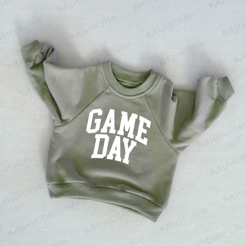 GAME DAYベビー幼児用 グレーグリーン スウェットシャツ - グレーグリーン - 3～5歳 - image 1