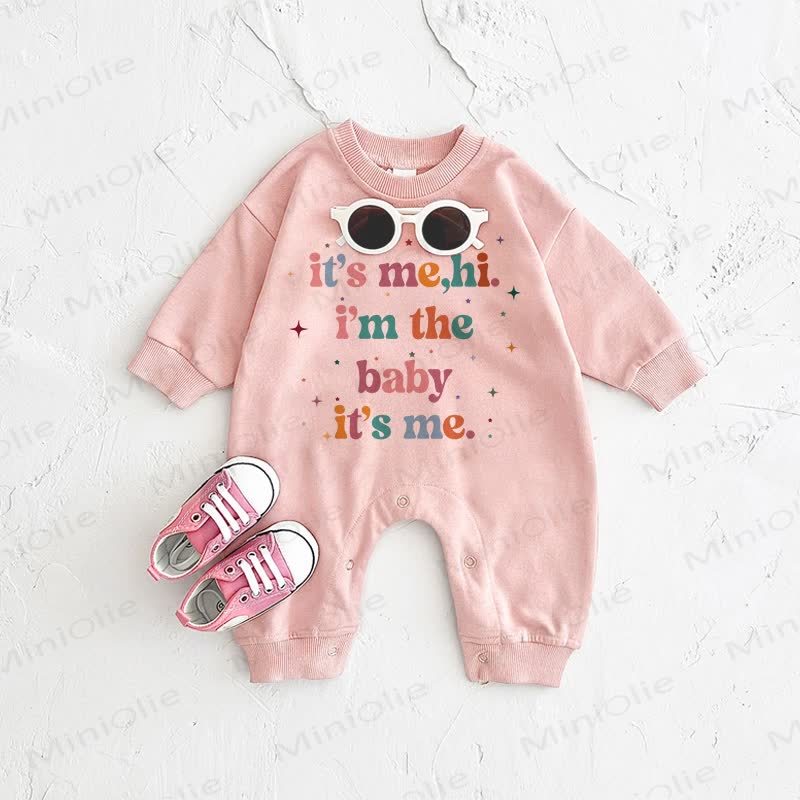 IT'S ME, HI. I'M THE BABYピンクのロンパース - ピンク - 2～3歳 - image 1