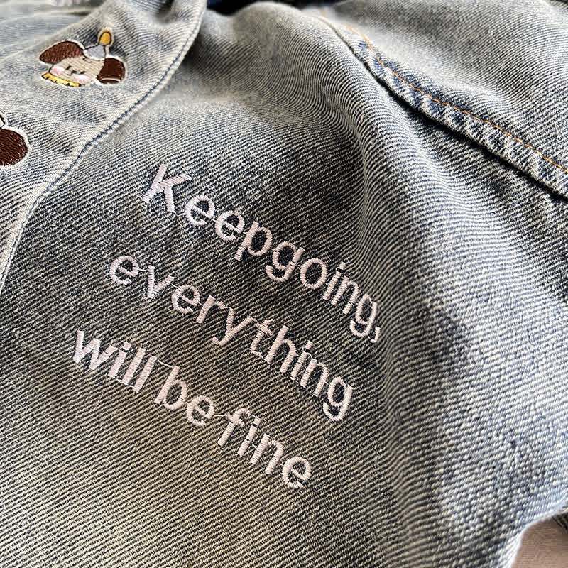 KEEP GOING EVERYTHING WILL BE FINE。幼児男の子用デニムタイシャツ2点セット - image 6