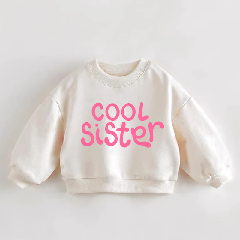 COOL SISTER幼児用クリームスウェットシャツ - クリーム - 3～5歳 - image 1
