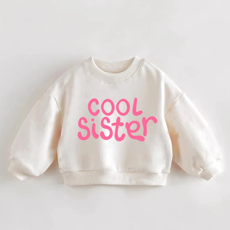 COOL SISTER幼児用クリームスウェットシャツ - クリーム - 3～5歳 - image 1