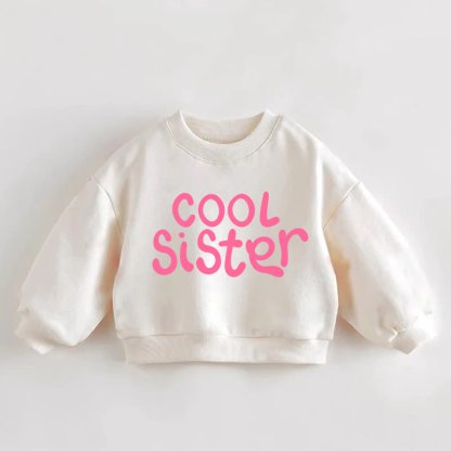 COOL SISTER幼児用クリームスウェットシャツ - クリーム - 3～5歳 - image 1