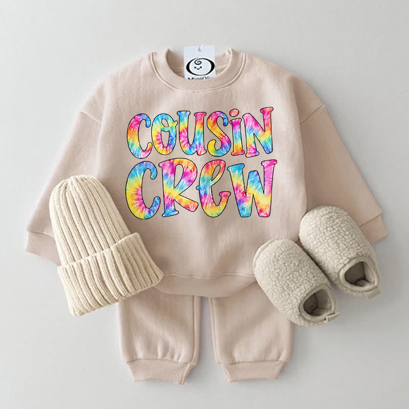 COUSIN CREWベビー用スウェットシャツ 2点セット - ベージュ - 2～3歳 - image 3