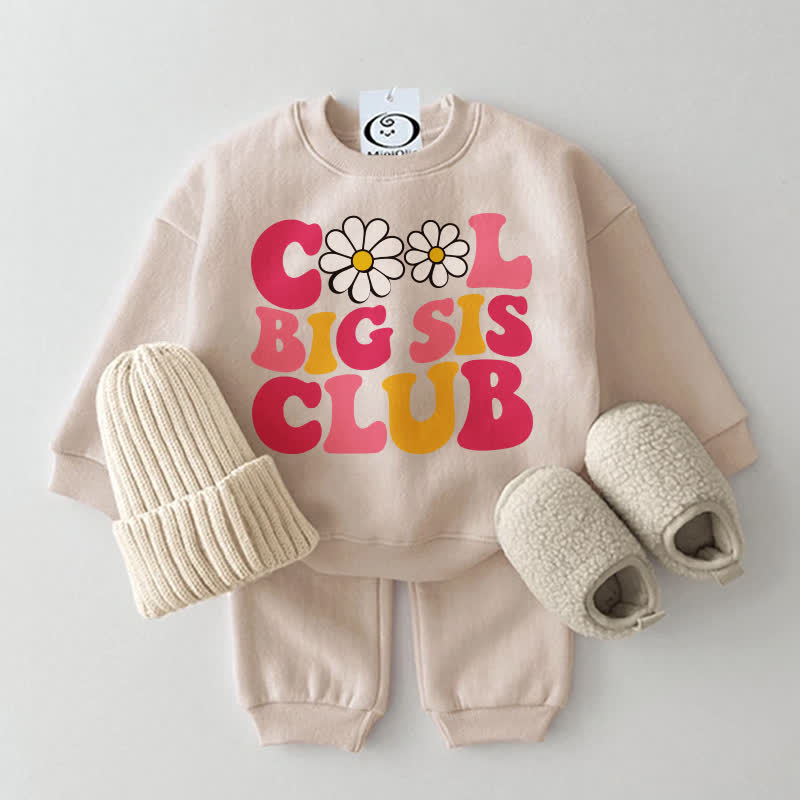 COOL BIG SIS CLUBベビースウェットシャツ 2点セット - ベージュ - 2～3歳 - image 2